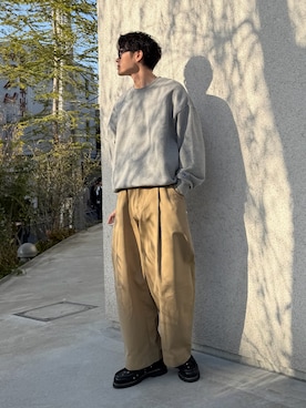 「STUDIO NICHOLSON（スタジオニコルソン）のアイテム」を使った、おさゆうさん（メンズ・168cm）の春コーディネート