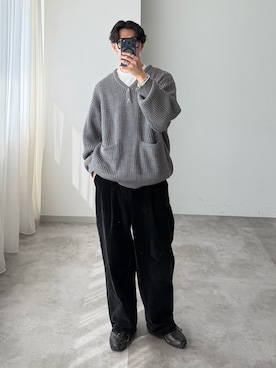 「アイテム（スニーカー）」を使った、おさゆうさん（メンズ・168cm）の秋コーディネート