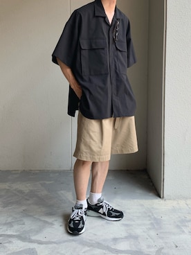 「is-ness（イズネス）のアイテム」を使った、おさゆうさん（メンズ・168cm）の夏コーディネート