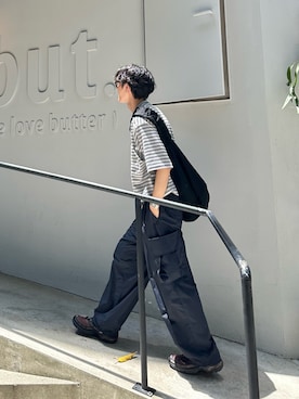 「アイテム（ショルダーバッグ）」を使った、おさゆうさん（メンズ・168cm・20代）の夏コーディネート