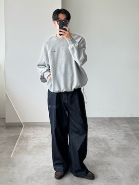 「アイテム（ローファー）」を使った、おさゆうさん（メンズ・168cm）の秋コーディネート