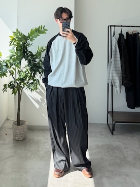 「WETTEMPT（ウィテンプト）のアイテム」を使った、おさゆうさん（メンズ・168cm）の春コーディネート