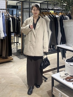 「A part by（アパートバイ）のアイテム（ネックレス）」を使った、hinakoさん（レディース・157cm）の秋コーディネート