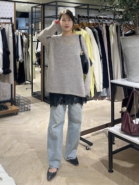 「A part by（アパートバイ）のハートモチーフバッグ（ショルダーバッグ、ブラック系）」を使った、hinakoさん（レディース・157cm）の春コーディネート