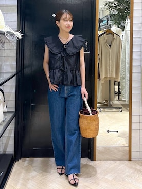 「アイテム（サンダル）」を使った、hinakoさん（レディース・157cm・20代）の夏コーディネート