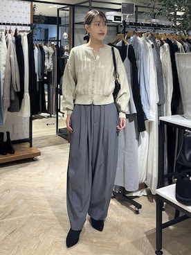 「アイテム（シュシュ）」を使った、hinakoさん（レディース・157cm・20代）の秋コーディネート