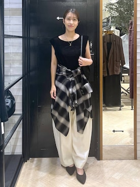 「アイテム（パンプス）」を使った、hinakoさん（レディース・157cm・20代）の夏コーディネート
