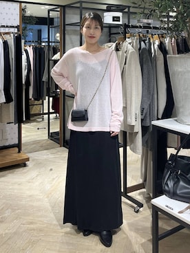 「A part by（アパートバイ）のアイテム（ネックレス）」を使った、hinakoさん（レディース・157cm）の秋コーディネート