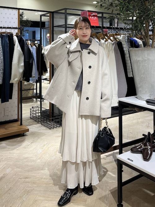 美品 今季 A part by アパートバイ スーパー100ウール ステンコート セール】スーパー100ステンカラーコート（ステンカラーコート）｜A