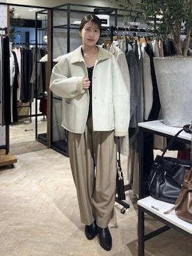 「アイテム（ブルゾン）」を使った、hinakoさん（レディース・157cm・20代）の秋コーディネート