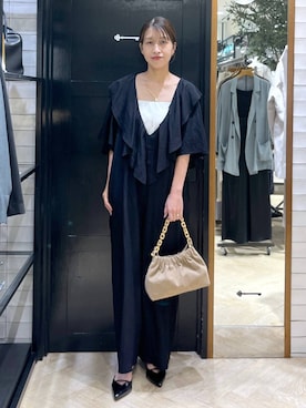「アイテム（オールインワン・サロペット）」を使った、hinakoさん（レディース・157cm・20代）の夏コーディネート