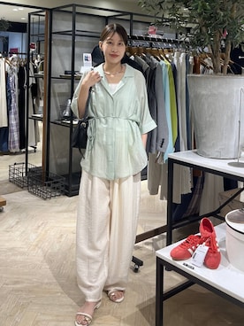 「SNAP_apart by lowrys」｜hinakoさん（レディース・157cm）の夏コーディネート