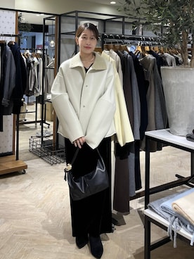 「apart by lowrys」｜「アイテム（ジャケット/アウター）」を使った、hinakoさん（レディース・157cm）の冬コーディネート