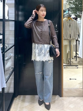 「アイテム（チュニック）」を使った、hinakoさん（レディース・157cm・20代）の夏コーディネート
