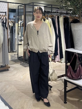 「A part by（アパートバイ）のハートモチーフバッグ（ショルダーバッグ、ホワイト系）」を使った、hinakoさん（レディース・157cm）の春コーディネート