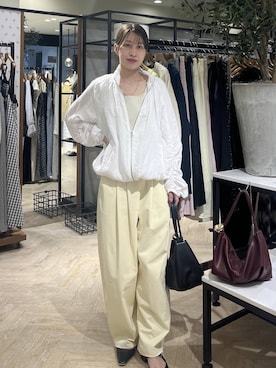 「A part by（アパートバイ）のハートモチーフバッグ（ショルダーバッグ、ブラック系）」を使った、hinakoさん（レディース・157cm）の春コーディネート