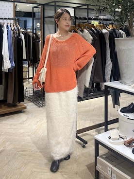 「A part by（アパートバイ）のアイテム（ネックレス）」を使った、hinakoさん（レディース・157cm）の秋コーディネート