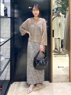 「A part by（アパートバイ）のアイテム」を使った、hinakoさん（レディース・157cm）の夏コーディネート