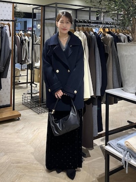 「apart by lowrys」｜「アイテム（ジャケット/アウター）」を使った、hinakoさん（レディース・157cm）の冬コーディネート