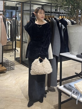 「アイテム（セットアップ）」を使った、hinakoさん（レディース・157cm・20代）の冬コーディネート