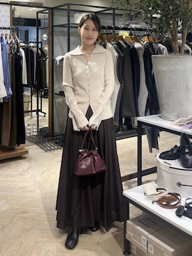 「A part by（アパートバイ）のアイテム（ネックレス）」を使った、hinakoさん（レディース・157cm）の秋コーディネート