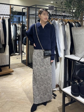 「アイテム（シュシュ）」を使った、hinakoさん（レディース・157cm・20代）の秋コーディネート