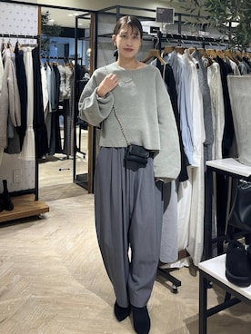 「アイテム（シュシュ）」を使った、hinakoさん（レディース・157cm・20代）の秋コーディネート