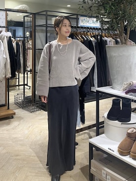 「A part by（アパートバイ）のアイテム（ネックレス）」を使った、hinakoさん（レディース・157cm）の秋コーディネート