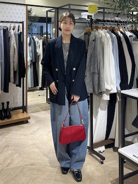 「アイテム（シュシュ）」を使った、hinakoさん（レディース・157cm・20代）の秋コーディネート