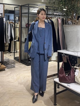 「A part by（アパートバイ）のハートモチーフバッグ（ショルダーバッグ、ブラック系）」を使った、hinakoさん（レディース・157cm）の春コーディネート