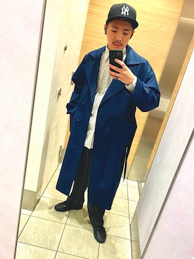「URBAN RESEARCH（アーバンリサーチ）のアイテム（トレンチコート）」を使った、mstkさん（メンズ・168cm）の冬コーディネート