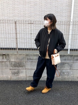 「LAZY SUSAN（レイジースーザン）のアイテム」を使った、すだちさん（レディース・162cm）の冬コーディネート
