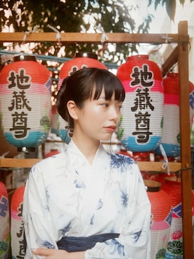 「アイテム（水着/着物・浴衣）」を使った、ますみるくさん（レディース・165cm）の秋コーディネート