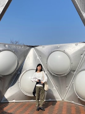 「アイテム（スウェット）」を使った、ますみるくさん（レディース・165cm）の秋コーディネート