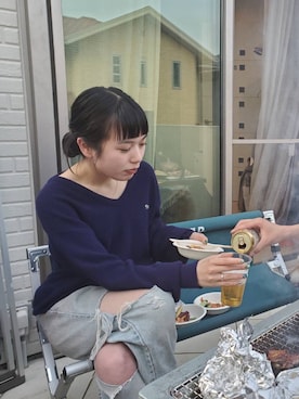 「FOXのアイテム」を使った、ますみるくさん（レディース・165cm）の春コーディネート