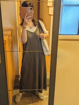 「Language（ランゲージ）のアイテム」を使った、彩さん（レディース・156cm）の夏コーディネート