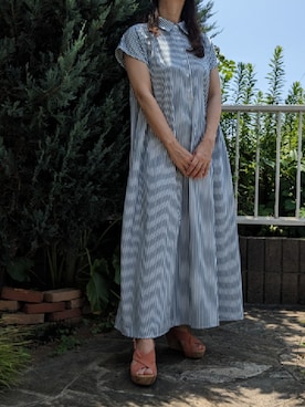 「MACARONIC（マカロニック）のアイテム」を使った、彩さん（レディース・156cm）の夏コーディネート