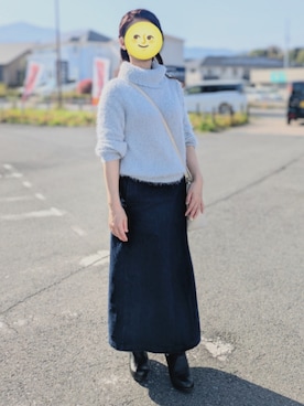 「VIS（ビス）のアイテム（トップス）」を使った、彩さん（レディース・156cm）の春コーディネート