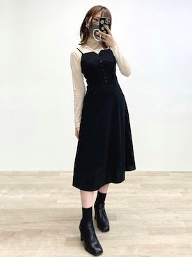 「シアーハイネック」｜みみみさん（レディース・163cm）の春コーディネート