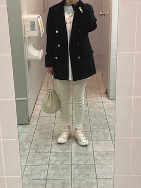 「FREAK'S STORE（フリークスストア）のアイテム（テーラードジャケット）」を使った、makiさん（レディース・156cm）の春コーディネート
