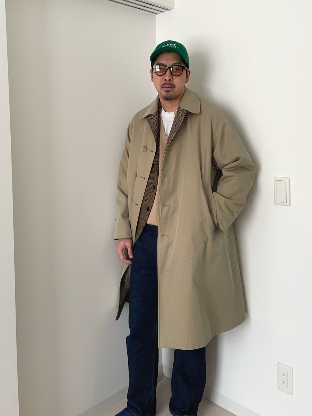 ANATOMICA ネイビー ステンカラーコート 25FW 】ANATOMICA SINGLE RAGLAN COAT Ⅰ / NAVY – A'r11551