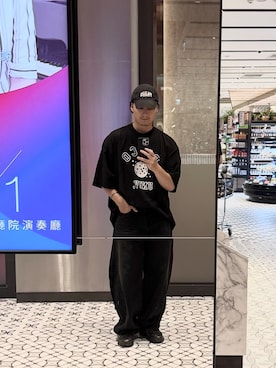 「is-ness（イズネス）のアイテム」を使った、大庭葉藏さん（メンズ・178cm）の夏コーディネート