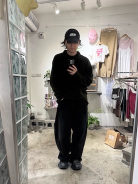 「A.PRESSE（アプレッセ）のアイテム」を使った、大庭葉藏さん（メンズ・178cm）の春コーディネート