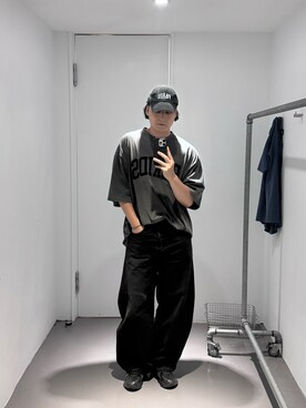 「is-ness（イズネス）のアイテム」を使った、大庭葉藏さん（メンズ・178cm）の秋コーディネート