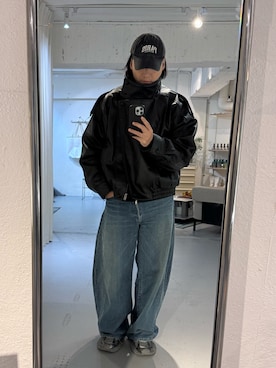 「アイテム（帽子）」を使った、大庭葉藏さん（メンズ・178cm）の冬コーディネート