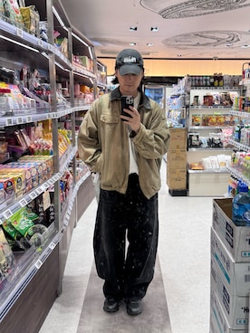 「アイテム（シューズ）」を使った、大庭葉藏さん（メンズ・178cm）の冬コーディネート