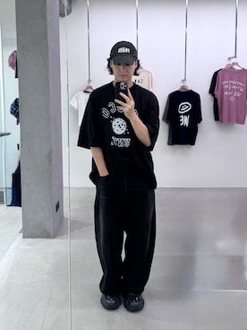 「is-ness（イズネス）のアイテム」を使った、大庭葉藏さん（メンズ・178cm）の夏コーディネート