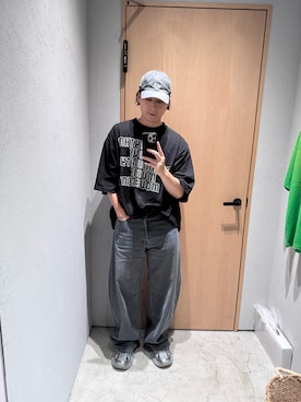 「is-ness（イズネス）のアイテム」を使った、大庭葉藏さん（メンズ・178cm）の秋コーディネート