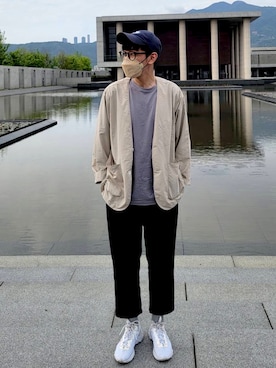 「plain-me（プレインミー）のアイテム（ジャケット/アウター）」を使った、Kaiさん（メンズ・173cm）の春コーディネート