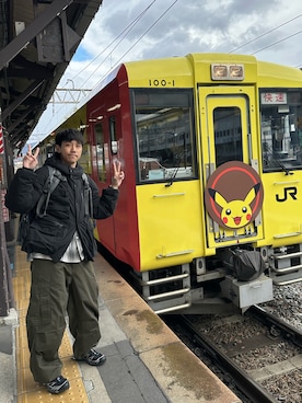 「F/CE. （エフシーイー）のアイテム」を使った、Kaiさん（メンズ・173cm）の冬コーディネート